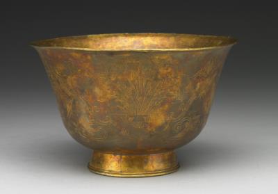 图片[2]-Gilt bowl with engraved floral motifs, presented in 1895 to the Qing court by the Pakepala Hutuktu Chamdo, Qing dynasty, 19th c., Tibetan work-China Archive